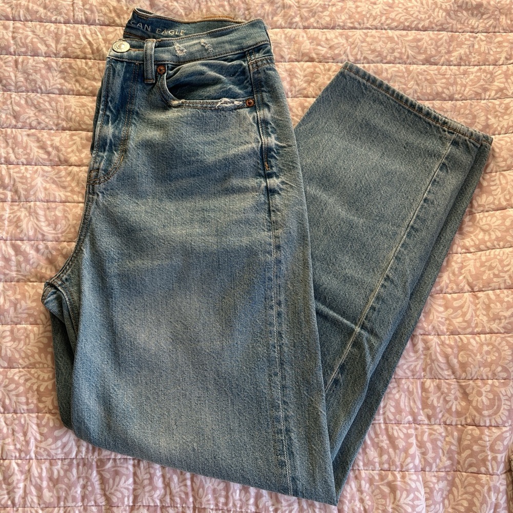 American Eagle Outfitters Women's Denim Straight Leg Jeans